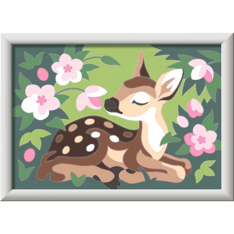 Floral Fawn (CreArt Painting by Number)