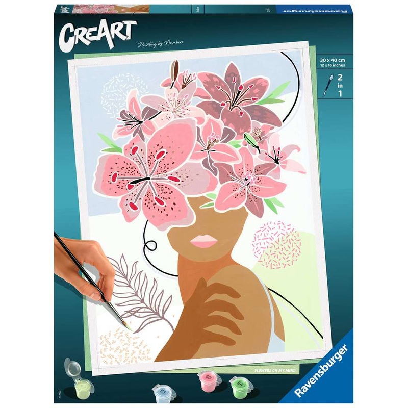 Flowers on my Mind (CreArt Painting by Number)