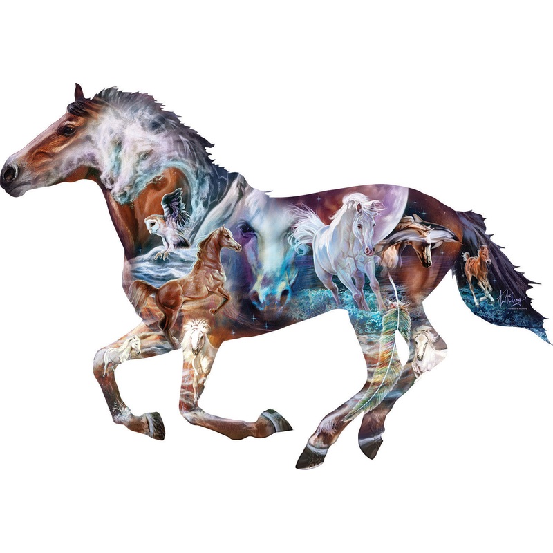 Suns Out 1000 Pc The Mystery of the Horse (shaped)