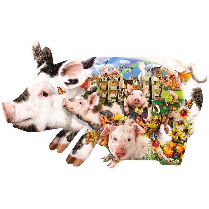 Suns Out 800 Pc Harvest Pigs (shaped)