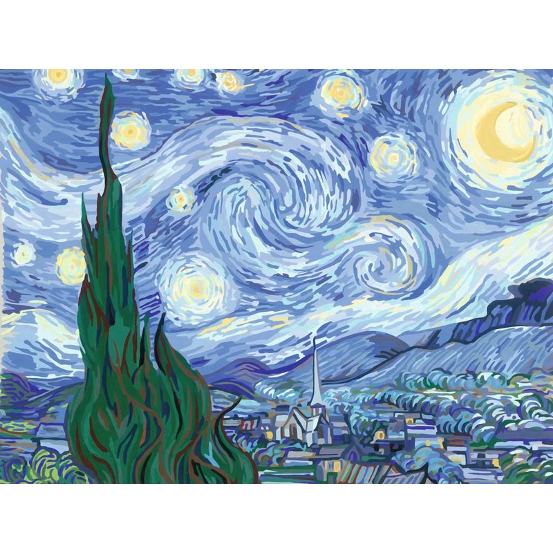 Van Gogh: The Starry Night (CreArt Painting by Number)