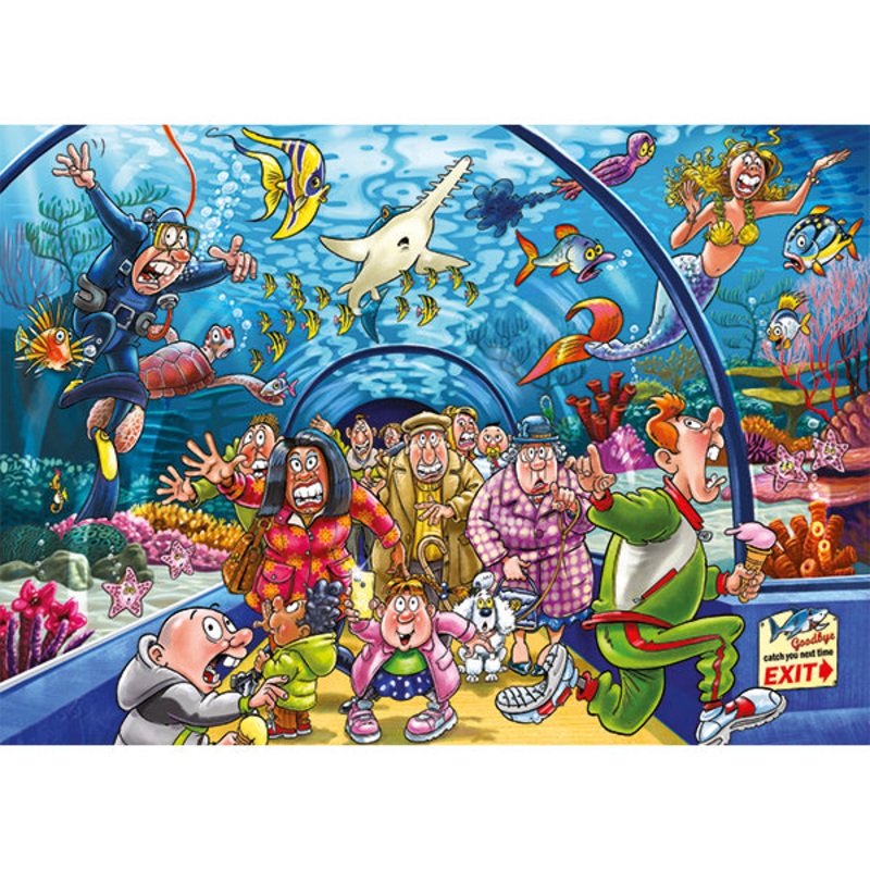 Wasgij Original #43 Aquarium Antics! (Jumbo)