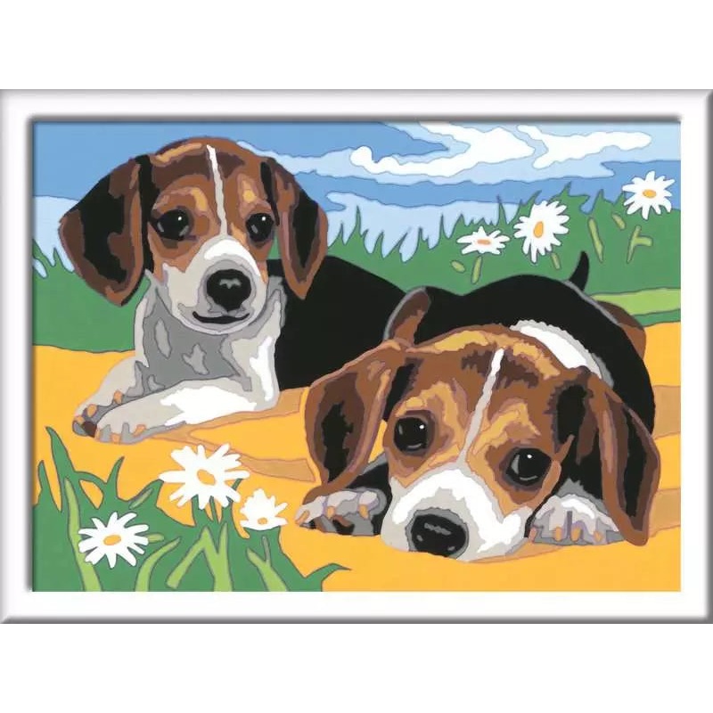 Jack Russell Puppies (CreArt Painting by Number)