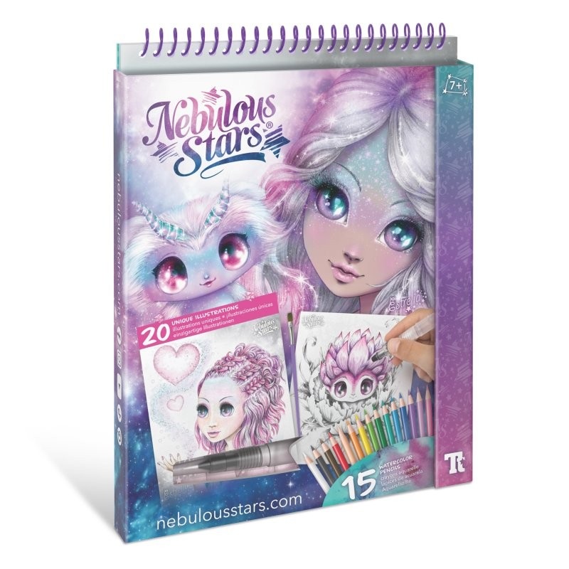 Nebulous Stars Watercolouring Book Set