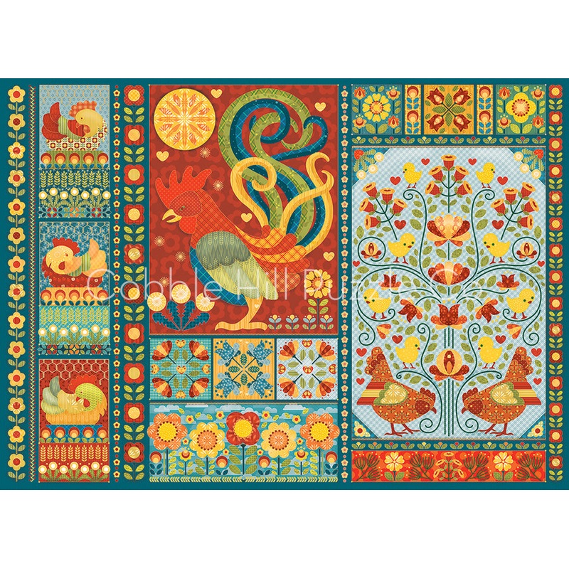 Scandi Chicken Quilt