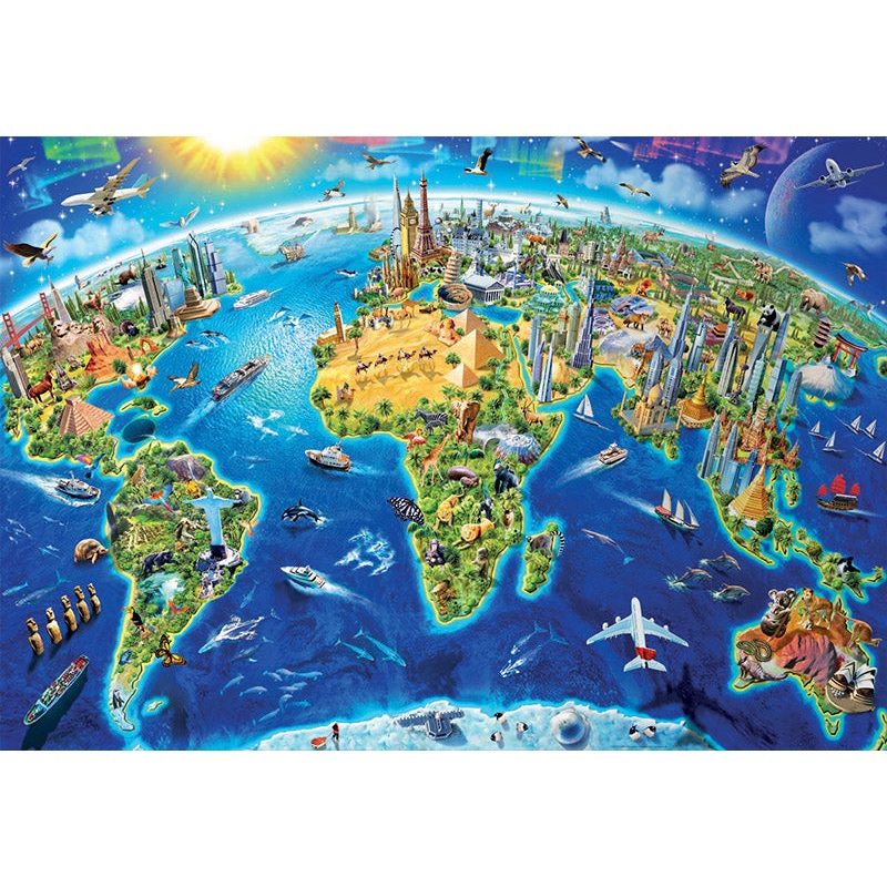 World Landmarks Globe (2000pc)