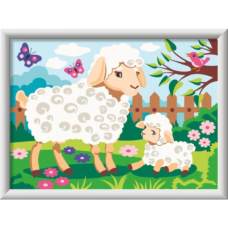 Sheep and Lamb (CreArt Painting by Number)