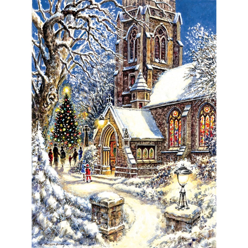 Suns Out 1000 Pc Church in the Snow