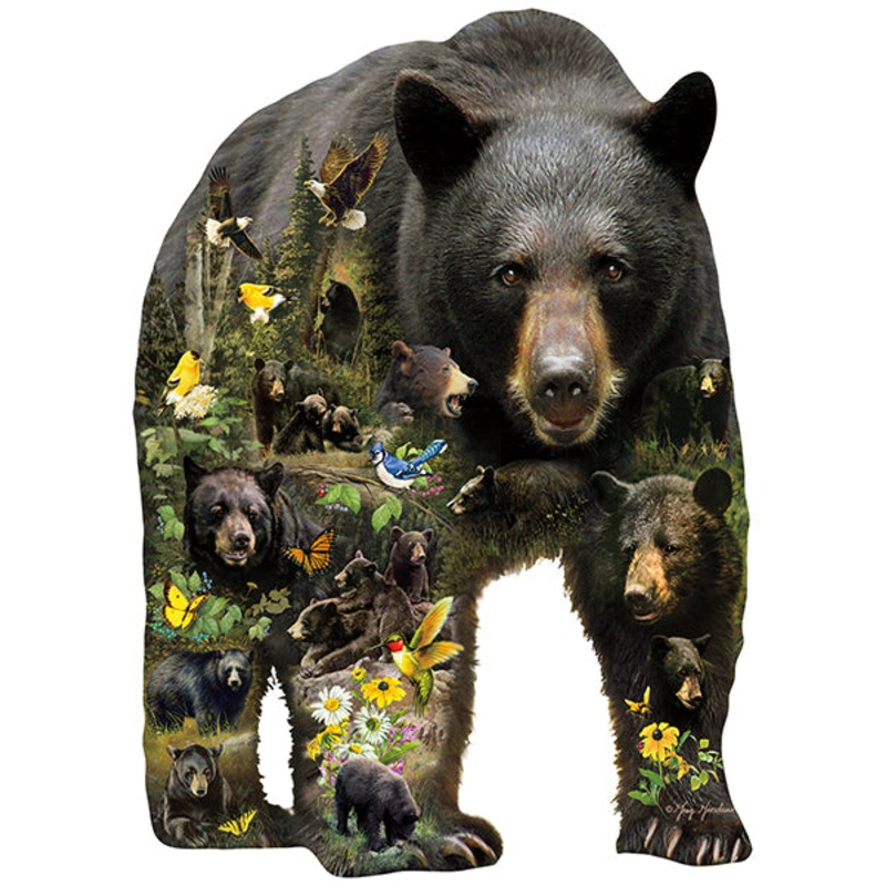 Suns Out 1000 Pc Shaped Forest Bear
