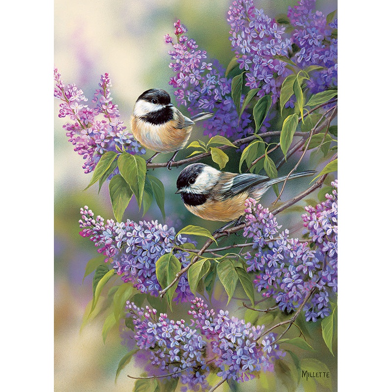 Chickadees & Lilacs