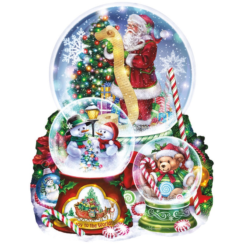 Suns Out 1000 Pc 3 Snow Globes