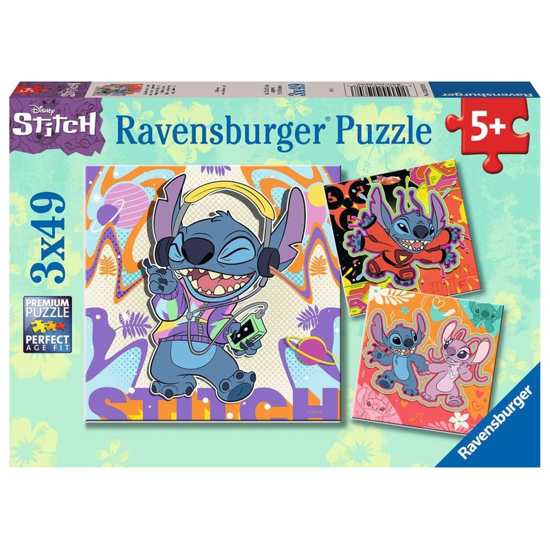 Disney Stitch: Play the Day Away (3x49pc)