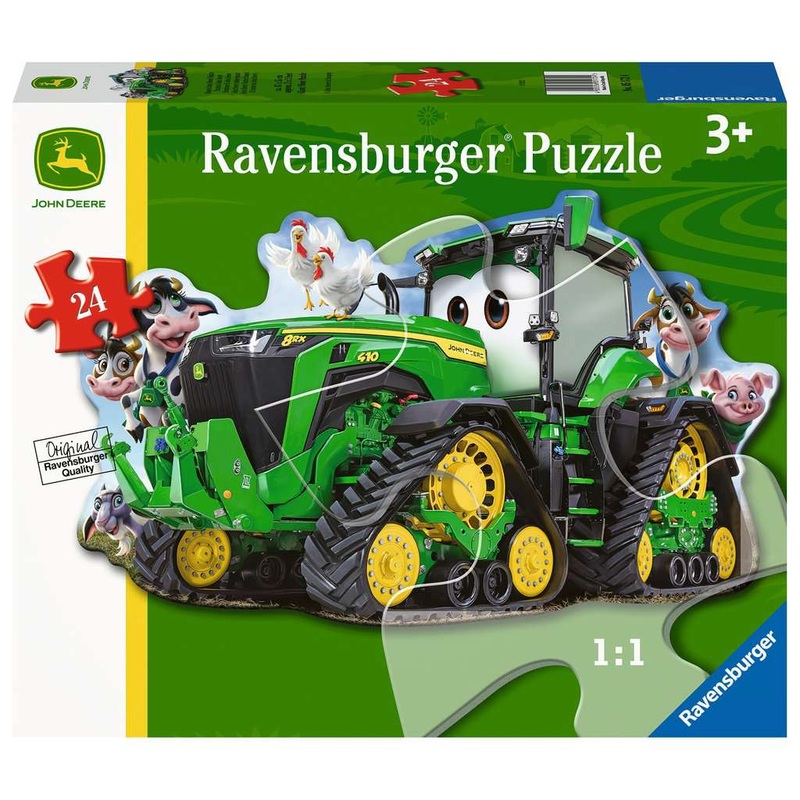 John Deere Tractor Shaped (24pc floor puzzle)