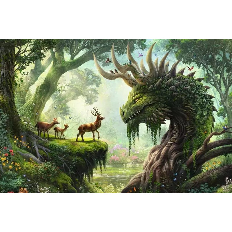 The Forest Dragon Awakes (3000pc)