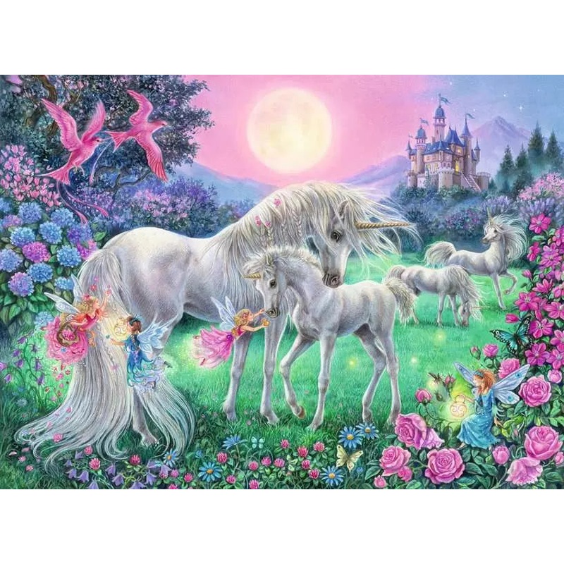 Unicorns in the Moonlight (100pc XXL)