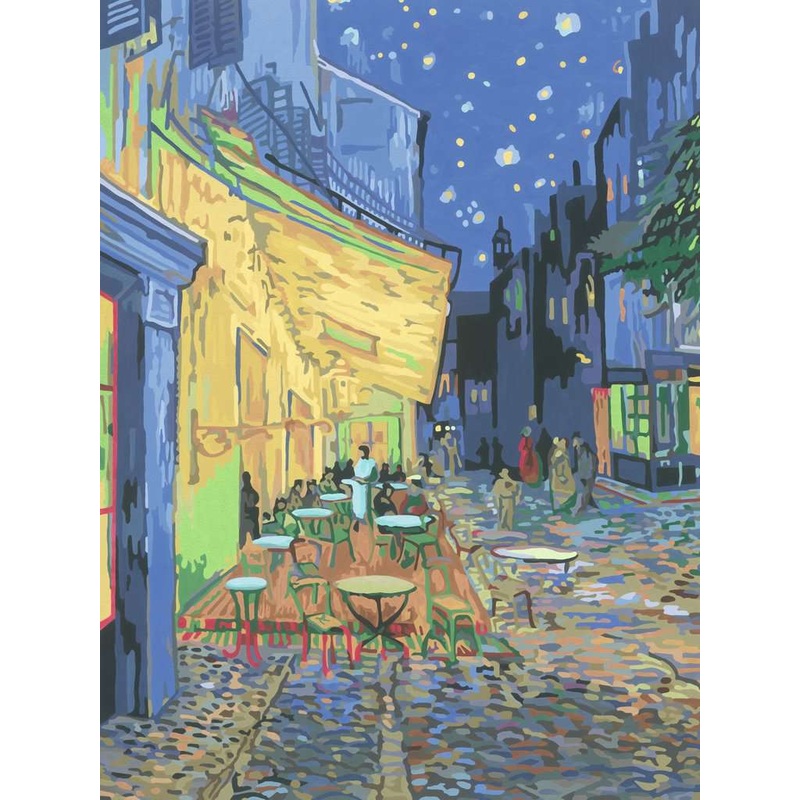 Van Gogh: Caf Terrace at Night (CreArt Painting by Number)