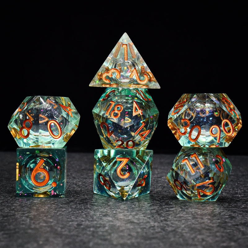 Astral Liquid Core DND/TTRPG Dice set