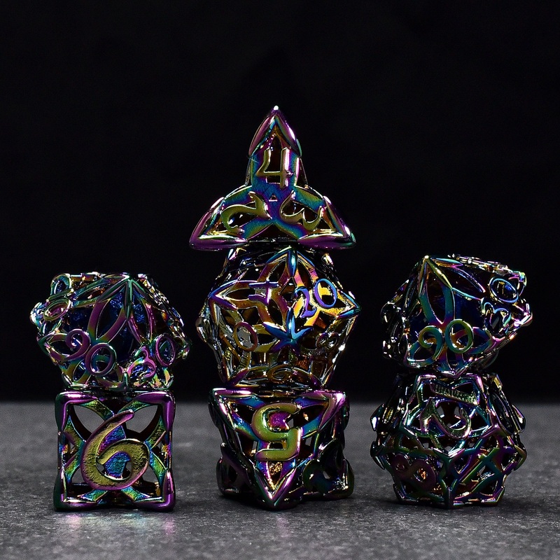 Celtic Knot Metal DND/TTRPG Dice set