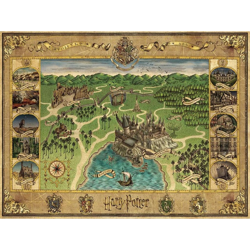 Harry Potter: Hogwarts Map (1500pc)