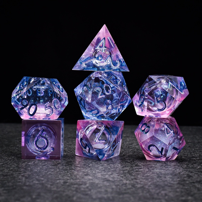 Mermaid Tears Liquid Core DND/TTRPG Dice set
