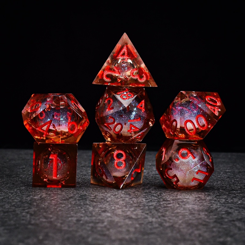 Ominous Liquid Core DND/TTRPG Dice set