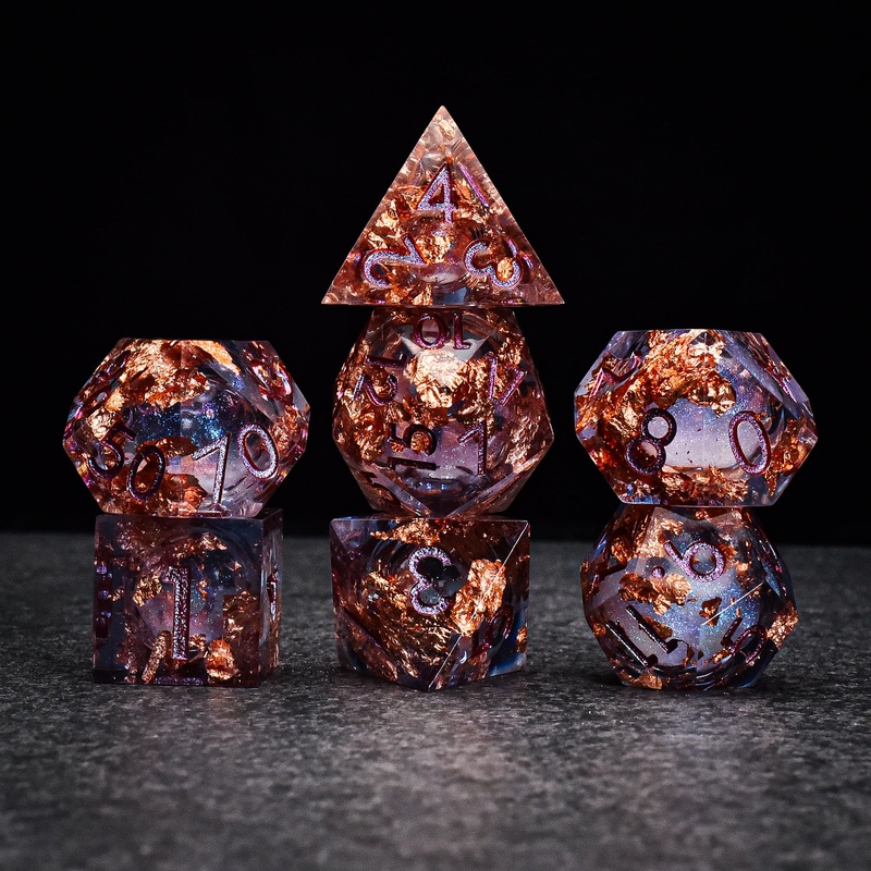 Royal Signet Liquid Core DND/TTRPG Dice set